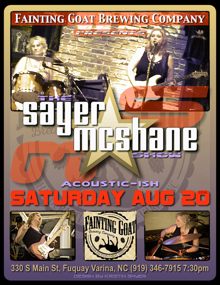 Sayer McShane at Fainting Goat Brewery - Fuquay-Varina, NC