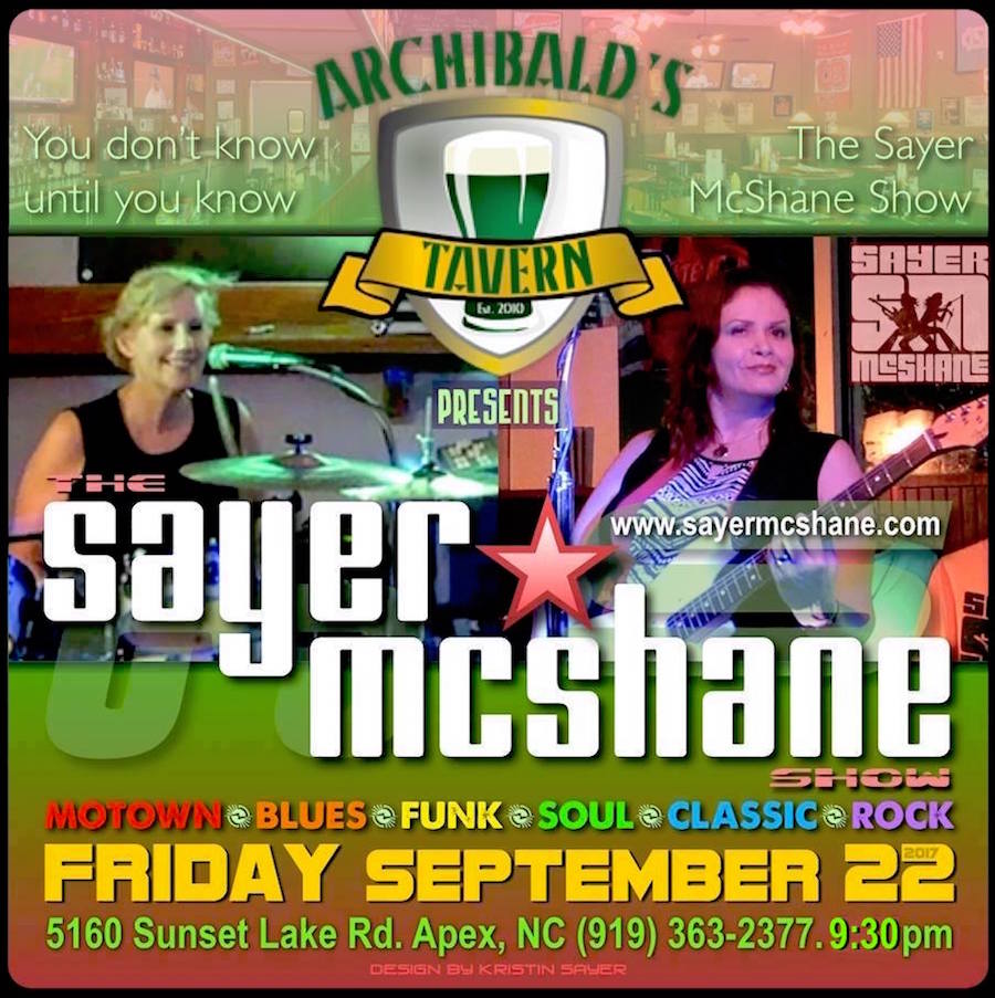 Sayer McShane at Archibald’s Tavern - Apex, NC