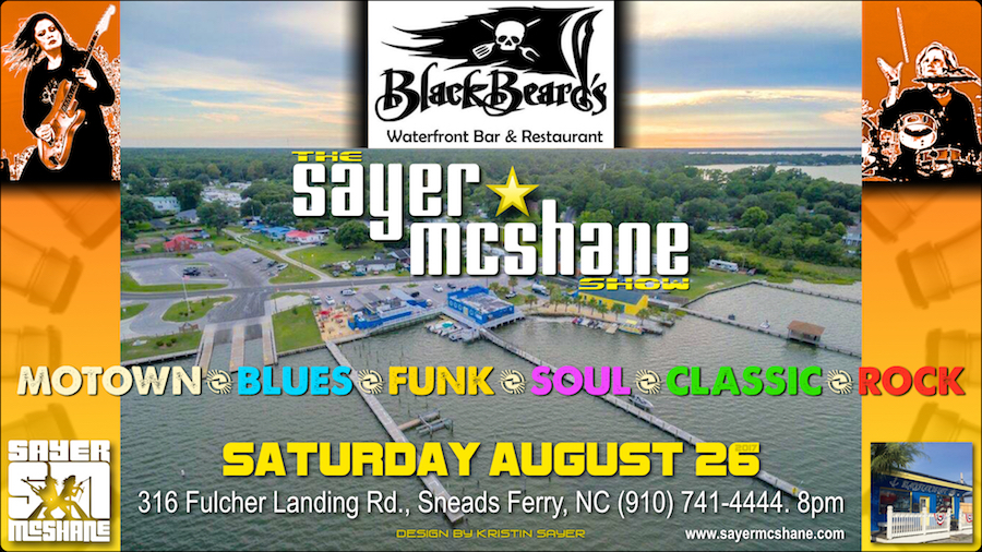 Sayer McShane at Blackbeards Waterfront Bar and Restaurant - Sneads Ferry, NC
