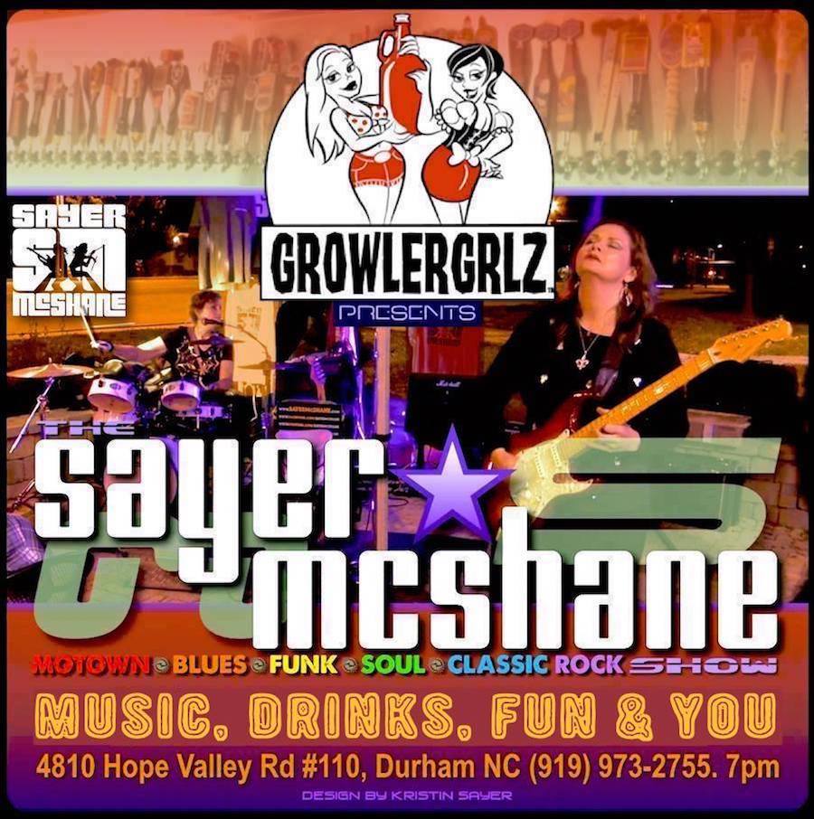 Sayer McShane at Growler Grlz - Durham. NC
