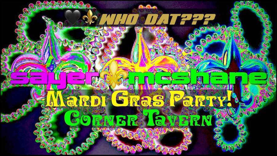 Sayer McShane at Corner Tavern Mardi Gras Party! - Cary, NC