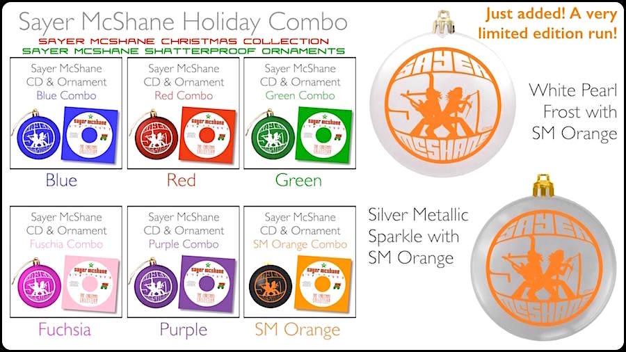 Sayer McShane Holiday Ornament Christmas Collection Combo