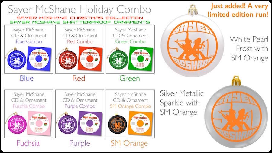 Sayer McShane Holiday Ornament Christmas Collection Combo