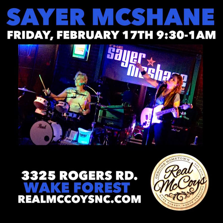 Sayer McShane at Real McCoy's - Wake Forest, NC