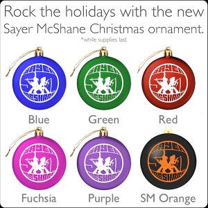 Sayer McShane Holiday Ornaments - $12.95