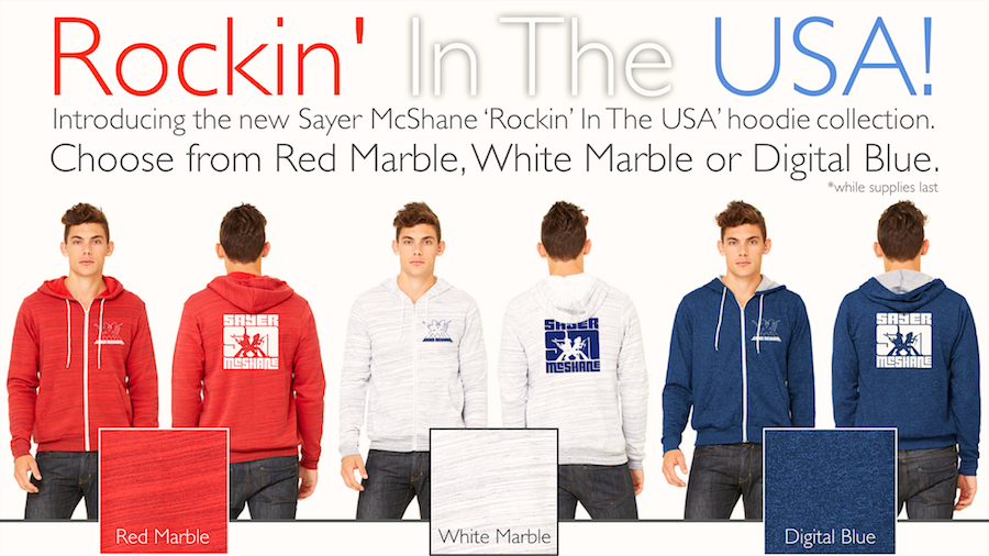 New Sayer McShane Rockin’ In The USA! Hoodies