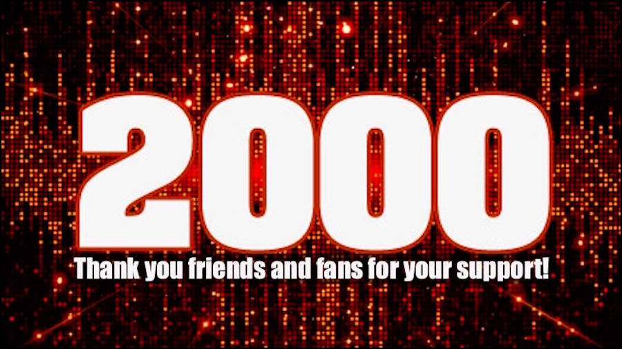 Sayer McShane reaches 2000 LIKES on our facebook band page! Thanks everyone!