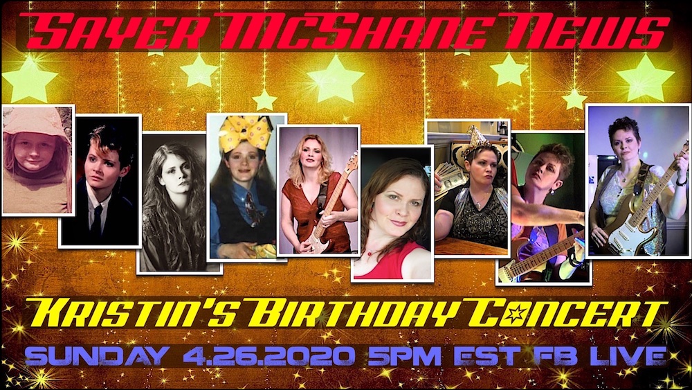 Kristin's Birthday Concert - Sunday 4/26 5pm EST FB LIVE